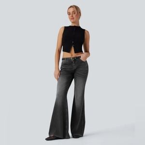 HALARA Charcoal Flare Jeans